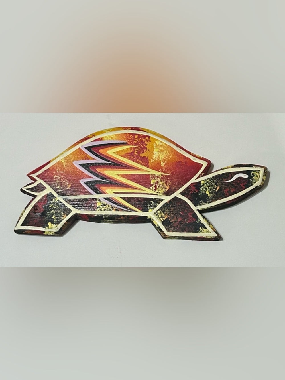 Turtle, Lakota Sioux Wall Decor,Native American Art, 2020 Signed Sam Two Bulls#1